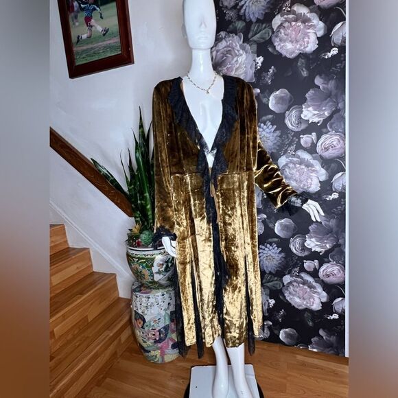 New Free People Raveena Duster Golden Combo size S - Picture 7 of 9